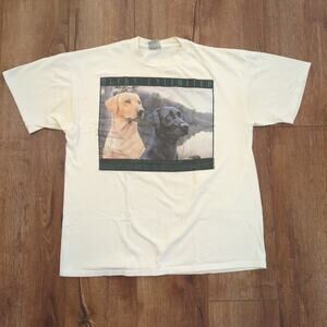VTG Ducks Unlimited Labarador Retriever Adult XL Shirt Dog David Lanier 1996